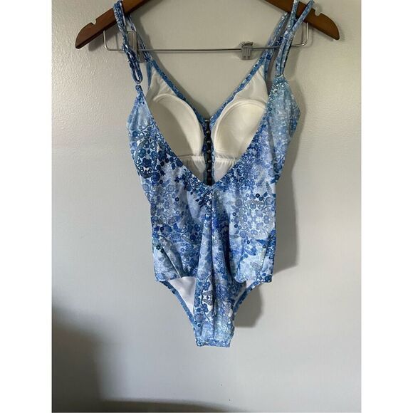 Brand New Profile by Gottex Women's Center Detail V-Neck One Piece Swimsuit 8 - Picture 5 of 7